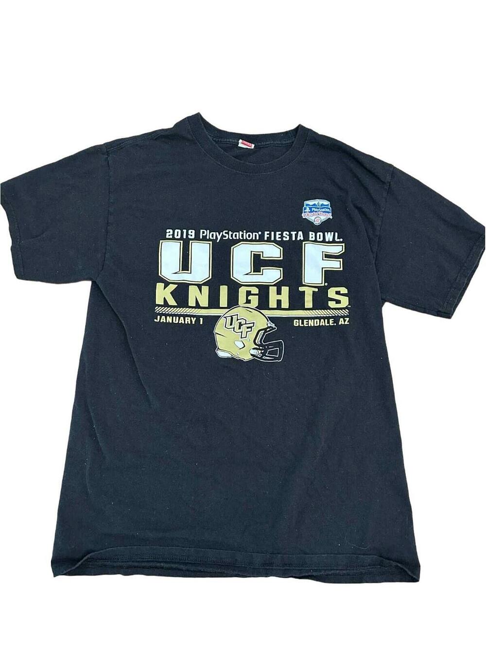 Hanes UCF 2019 PlayStation Fiesta Bowl Black T-Shirt Men's Size S